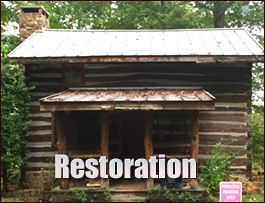 Historic Log Cabin Restoration  Todd, North Carolina